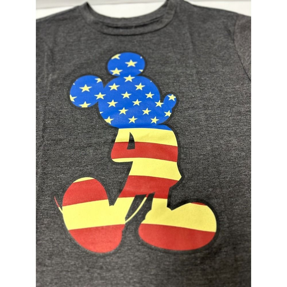 Disney Mickey Mouse Flag T-Shirt USA 4th July American Patriotic Men's Large - Picture 5 of 9